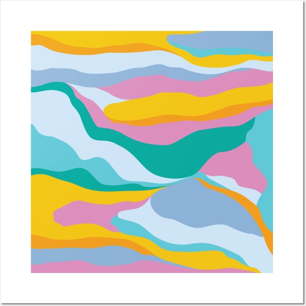 Dreamy Landscape / Colorful Abstraction Wall Art by matise